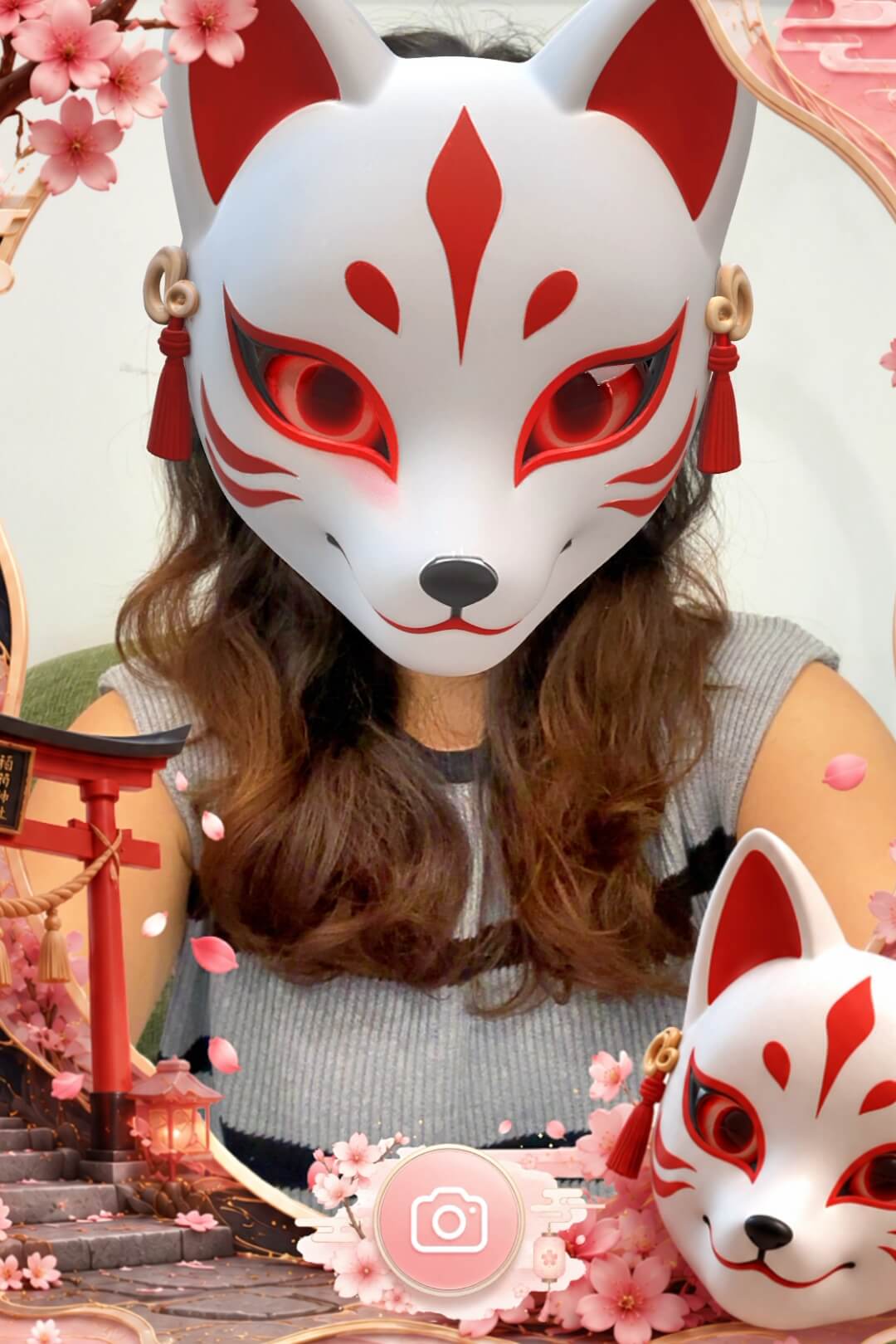 AR灵狐面具